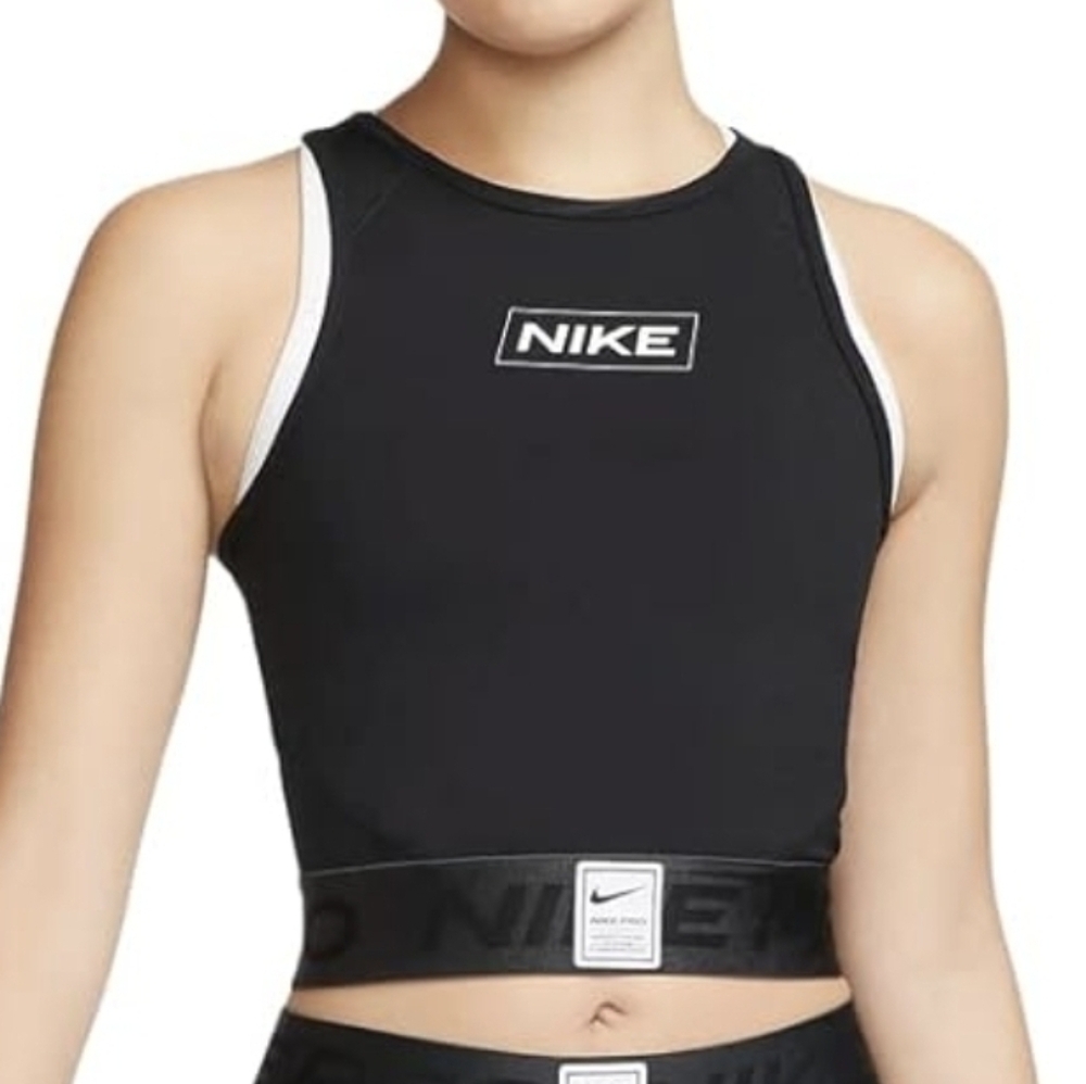 2/$15 Nike Pro Dri-FIT Women's Graphic Crop Tank top, Sz L